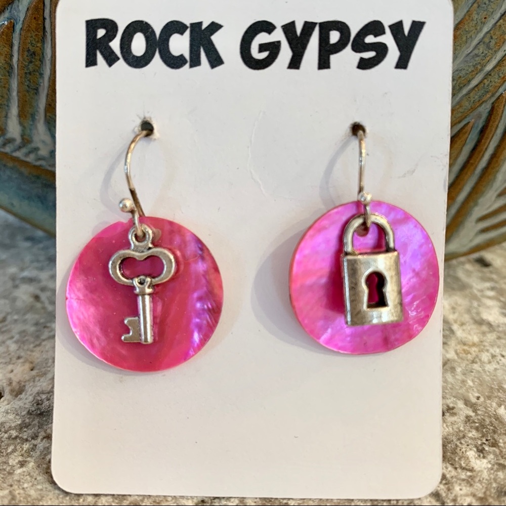 Rock Gypsy Key & Lock Earrings